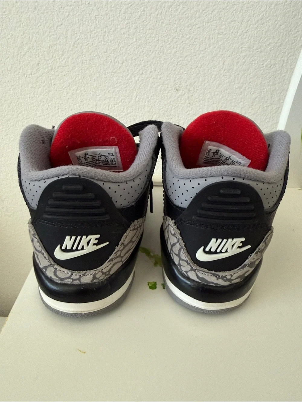Nike Jordan Kids Black, Gray and Red Low-Top Sneakers